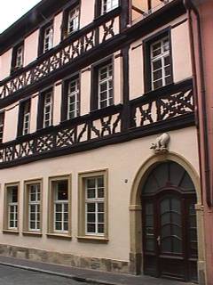 Detail of a building across the street from Bttinger House