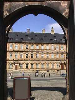 New Residence seen through the gateway into Old Residence