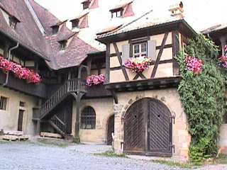 Corner stairway in courtyard of Old Residence