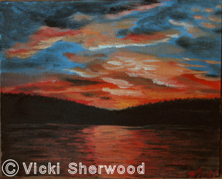 Killarney - my painting of Killarney sunset