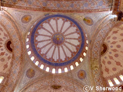 Istanbul - Blue Mosque biled domes