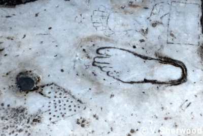 Ephesus - footprint leading to brothel
