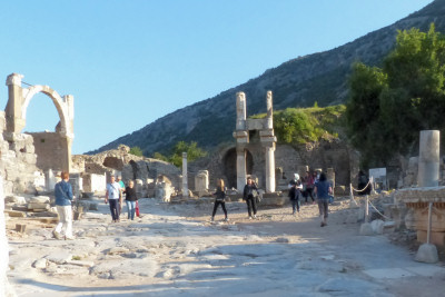 Ephesus - Pollis fountain and Domitian Temple