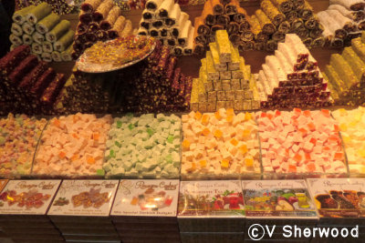 Istanbul - Grand Bazaar Turkis delight shop