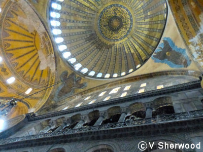 Istanbul - Hagia Sophia central and side dome