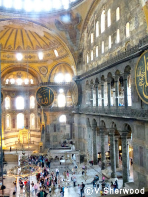 Istanbul - Hagia Sophia interior - altar end