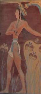 Knossos - boy with llilies