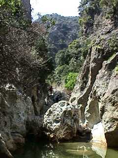 Diktanos Gorge above pool