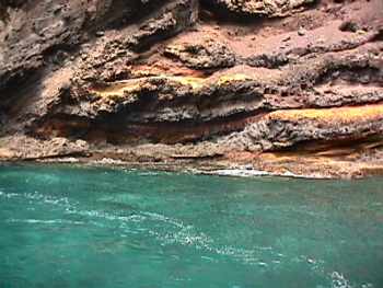 Colourful lava, Masca Bay