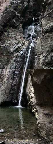 composite photo of the waterfall