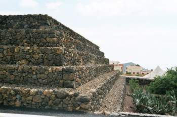 Closeup of Guimar pyramid