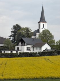 Eschweiler church and rape field